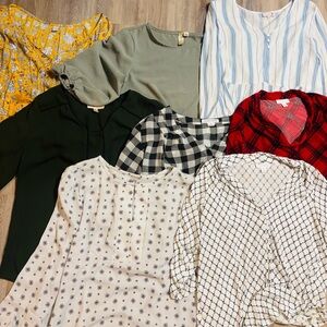 Womens Blouse Bundle of 8 all size small